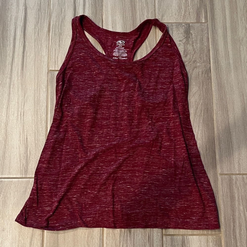 Women's Athletic Works Burgundy Tank Top- Medium